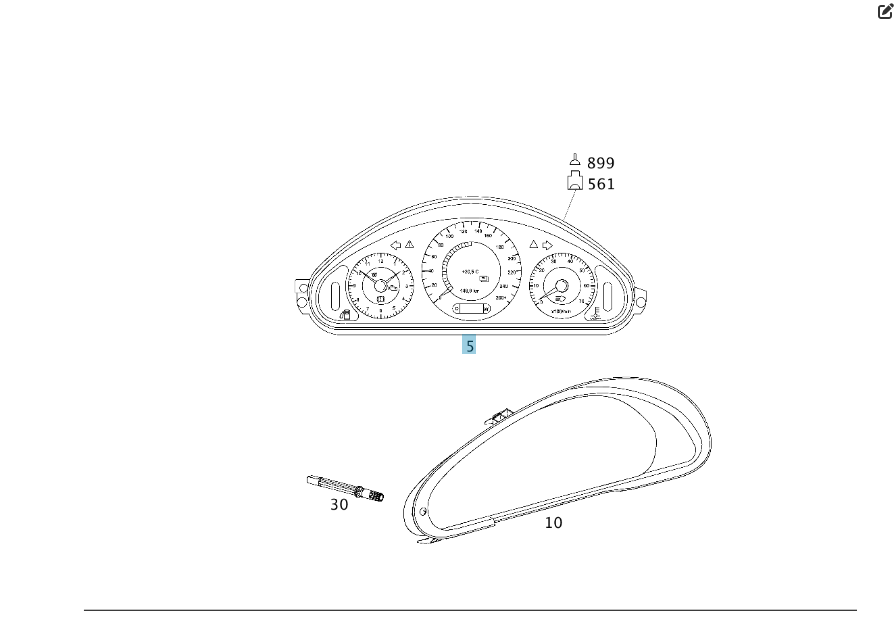 Mercedes-Benz  A2115404748 Щиток - панель приладів для дизельних авто в милях E-class W211 E-class S211 Одеса - фото 2