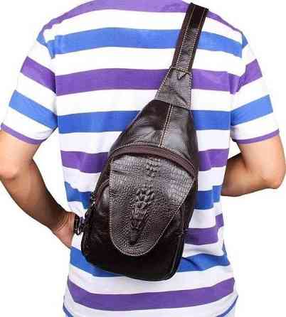 Сумка мужская Vintage 14559 из натуральной кожи Коричневая Киев