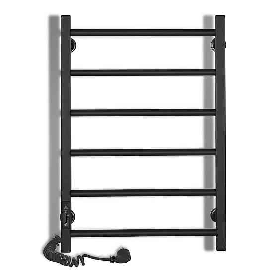 Електрична рушникосушарка Laris Зебра Альфа ЧФЧ6 500Х600 Е чорна, праве підключення Київ