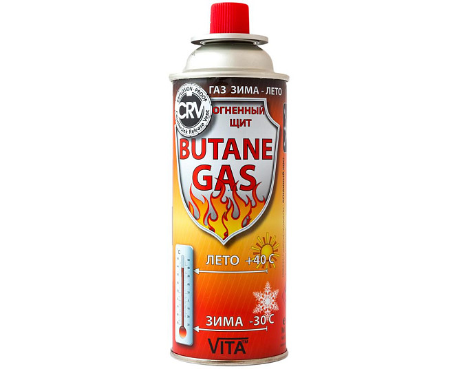 Газ сжиженный для портативных газовых приборов MAX CRV Butane, 220g Полтава - изображение 1
