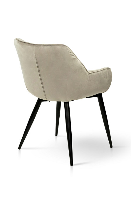 Крісло Парадіз HC-R18, чорний/велюр пісочний Київ - фото 4