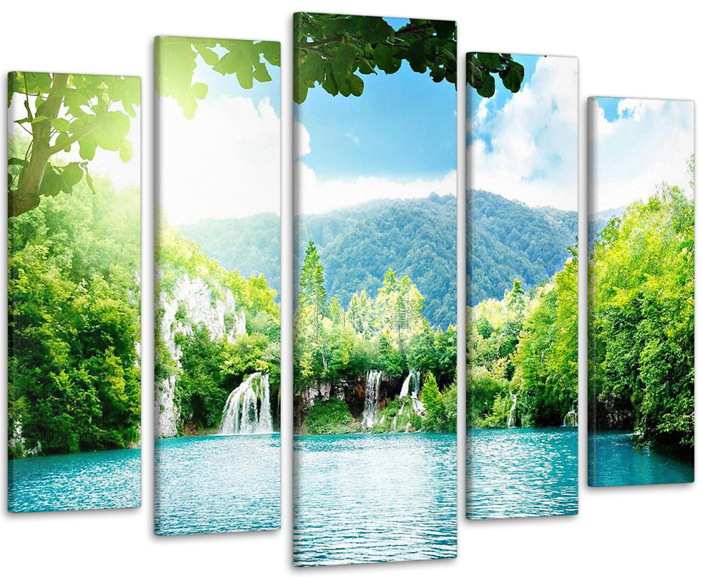 Модульна картина Природа Водоспад Art-155_5 Київ - фото 1