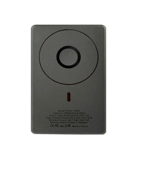 Power Bank TUGII Y02W 10000 мАг, PD 20Вт, QC 22.5Вт, MagSafe, 3 в 1, швидка зарядка Одеса - фото 9