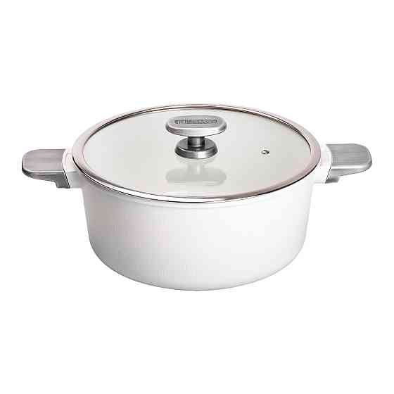 MGC Алюмінієва каструля з керамічним покриттям антипригарним 6.9 л Ø 28 см білий MGC HP-4-454W Коломыя