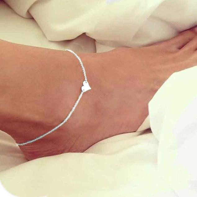 Цепочка браслет на ногу Сердечко Киев - изображение 1