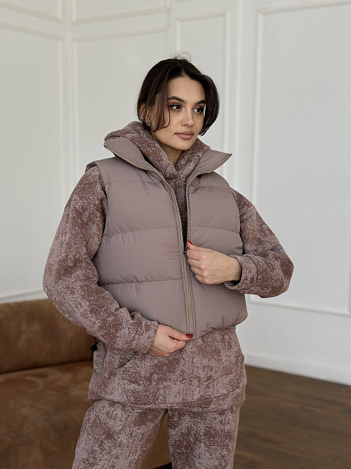 Жилетка черная женская укороченная Мокко 46/48 Харьков - изображение 8