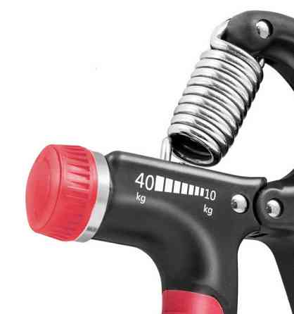 Еспандер кистьовий PowerPlay PP-4323 з регульованим навантаженням 10-40 кг. Strength Grip Чорно-черв Каменское