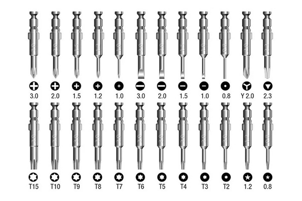 Викрутка з бітами для прецизійних робіт "GeKo" (24в1) комплект  25 штук Киев - изображение 3