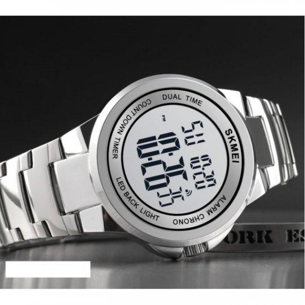 Мужские наручные часы Skmei 1712 Серебристый Киев - изображение 3