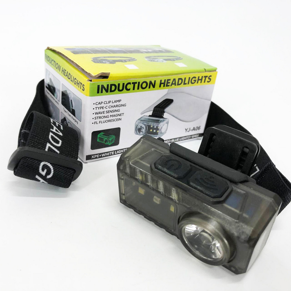 Фонарь на голову с рассеянным светом YJ-A06-LED+6SMD, Мощный налобный LED фонарь Налобный яркий SH-17 Львов - изображение 1