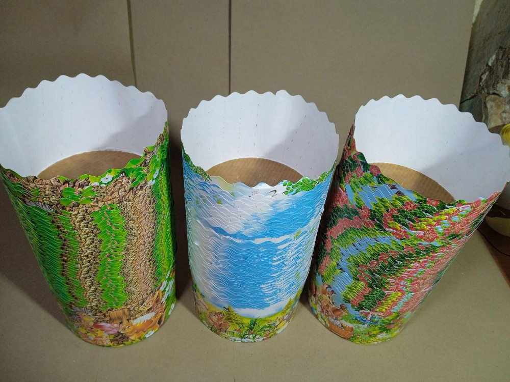 Форми паперові для куліча 85×130 мм «Дитячі» 400–500 г, 50 шт/упаковка, для випічки Харків - фото 5