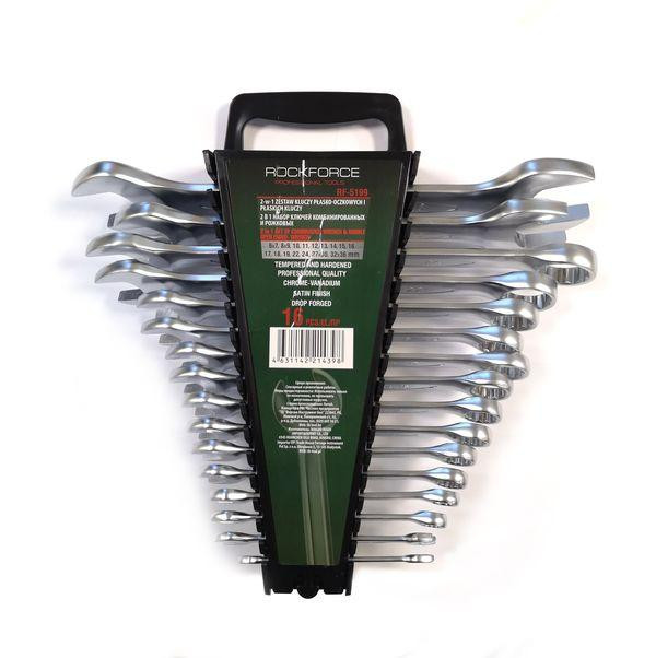 Набір ключів комбінованих та ріжкових 16пр..(6х7,8х9,10,11,12,13,14,15,16,17,18,19,22,24,27х30,32х36 Одеса - фото 1