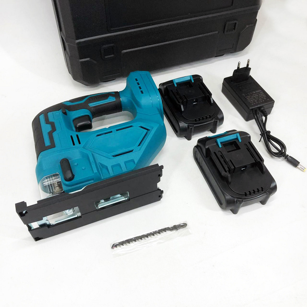 Аккумуляторный бесщеточный лобзик 24V с 2 АКБ в пластиковом кейсе с регулировкой скорости и EP-606 угла Киев - изображение 5