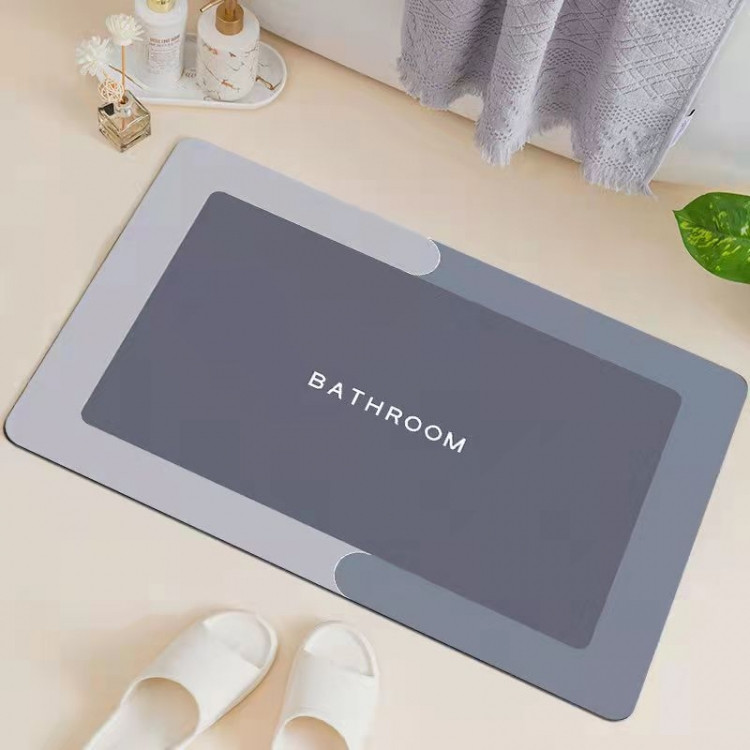 Супер адсорбувальний Килимок для ванної сірий 59*39 см Вінниця - фото 1