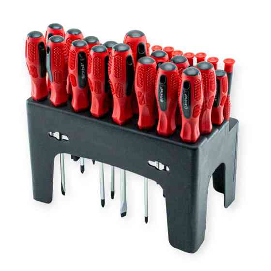 Набор отверток и бит, шестигранники, головки 100 шт с подставкой-органайзером Мукачево