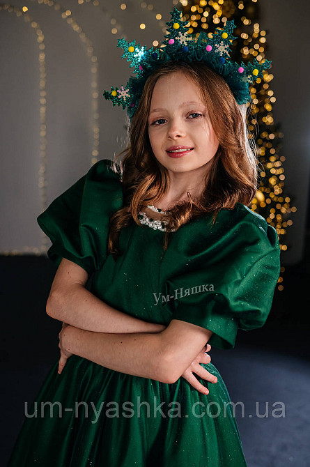 Зелене пишне плаття 140-152 Кривий Ріг - фото 5