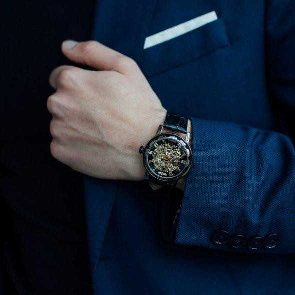 Мужские механические часы Winner Chocolate Винница - изображение 9