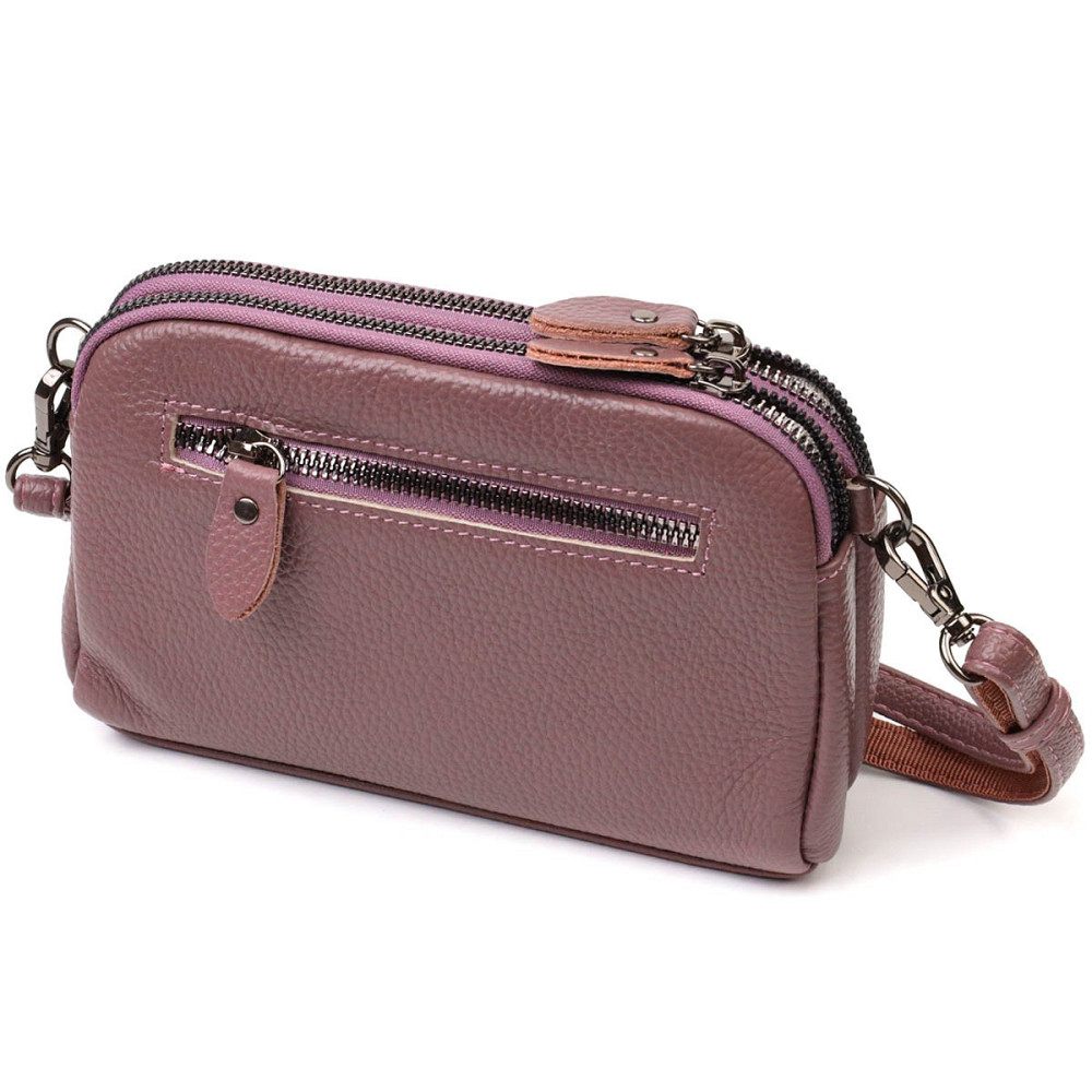 Замечательная сумка-клатч в стильном дизайне из натуральной кожи 22126 Vintage Пудровая Киев - изображение 2