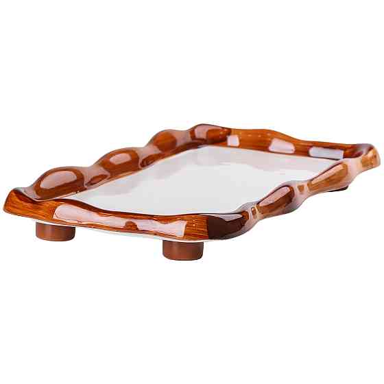 Yiwu Чайний набір на 6 персон із порцелянаовою підставкою, шоколад HP-15-29 Киев