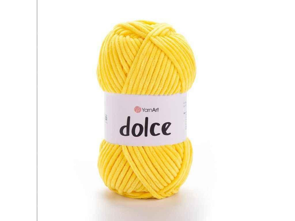 Пряжа Dolce желтый 100% микрополиэстр 120м 100г 5шт/уп 761 ТМ YarnArt Киев - изображение 1