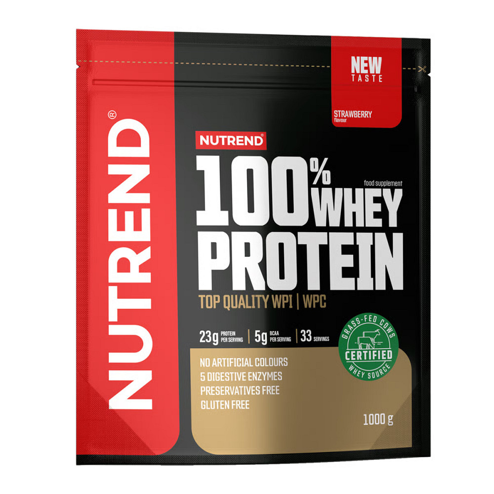 Протеин Nutrend 100% Whey Protein 1000g (Strawberry) Луцк - изображение 1