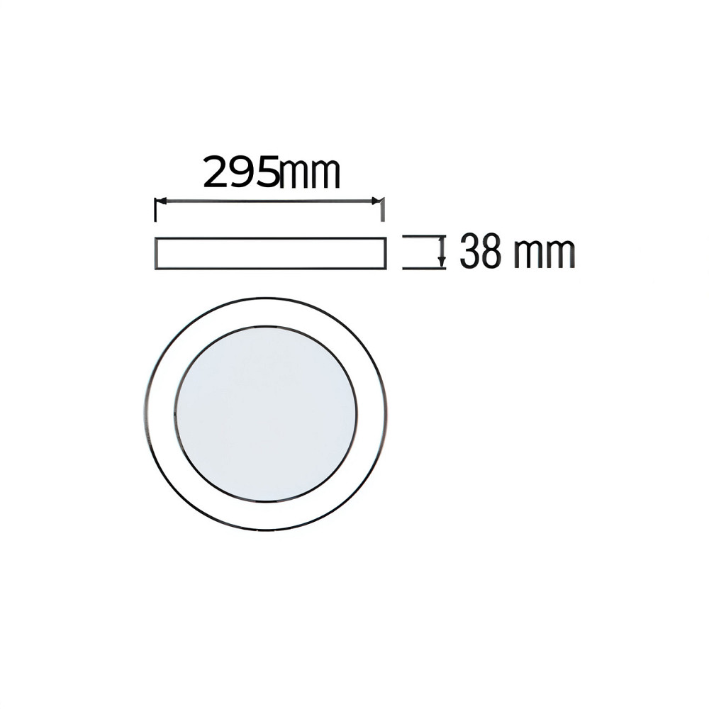 Світильник накладний "CATALINA-36 3CCT" 36W чорний Одеса - фото 3