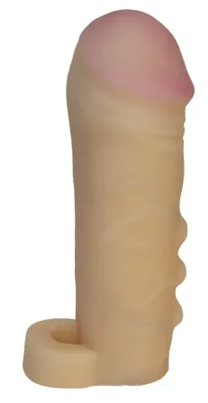 Подовжуюча насадка - презерватив EGZO Ciberskin ES002 ( 15 см х 3 см ) Sex Aura Київ