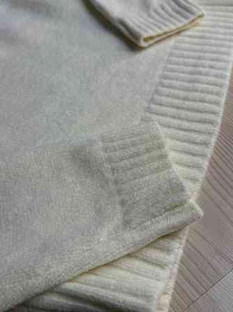 Светр жіночий A-N 1780 з коміром на блискавці оверсайз one size, молочний, one size Київ