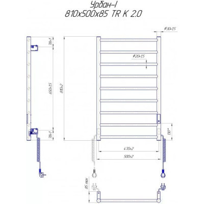Сушарка для рушників MARIO 2.3.8300.10.P Вінниця - фото 4