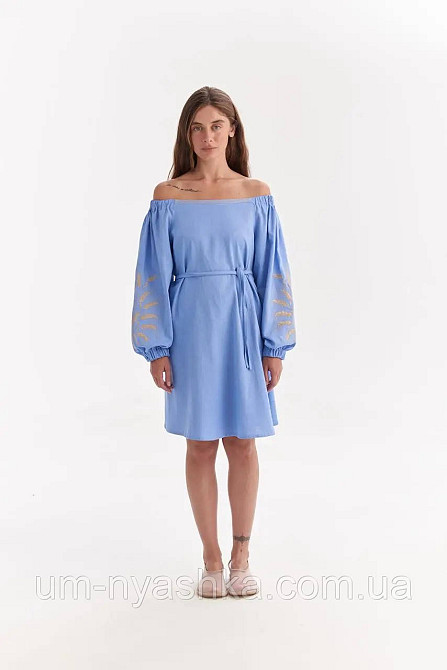 Жіноча вишита сукня льон Колоски Непереможна Кривий Ріг - фото 7