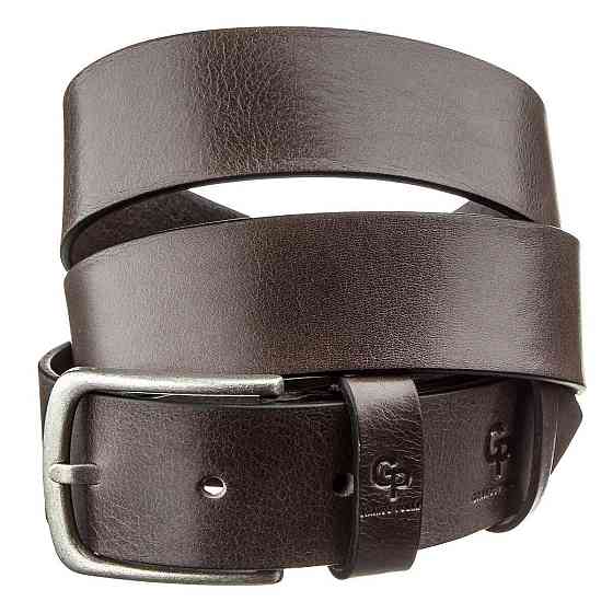 Ремень мужской с круглой пряжкой Капучино (GRANDE PELLE) Киев