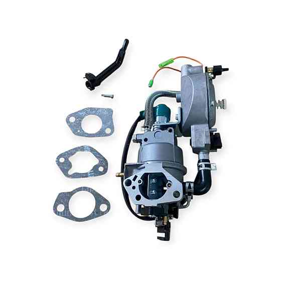 Карбюратор (177f/188f/190f/192f 27mm) с эмк для бенз. ген. 5-7 квт (механизм автомат.) газ-бензин Мукачево