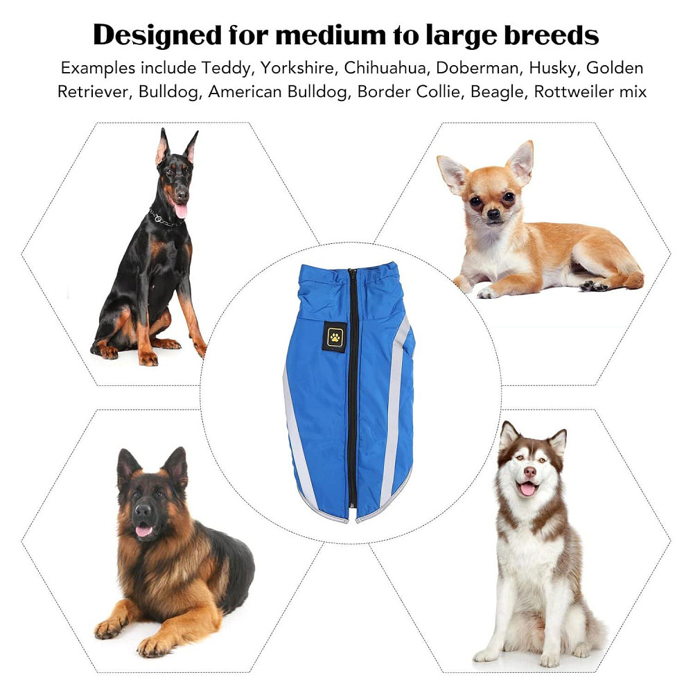 Зимова світловідбиваюча курточка для собак 4XL 20-26кг Луцьк - фото 2