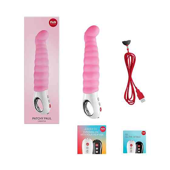 Вібратор точки G Fun Factory PATCHY PAUL candy rose, гнучкий, 12 режимів Sex Aura Київ