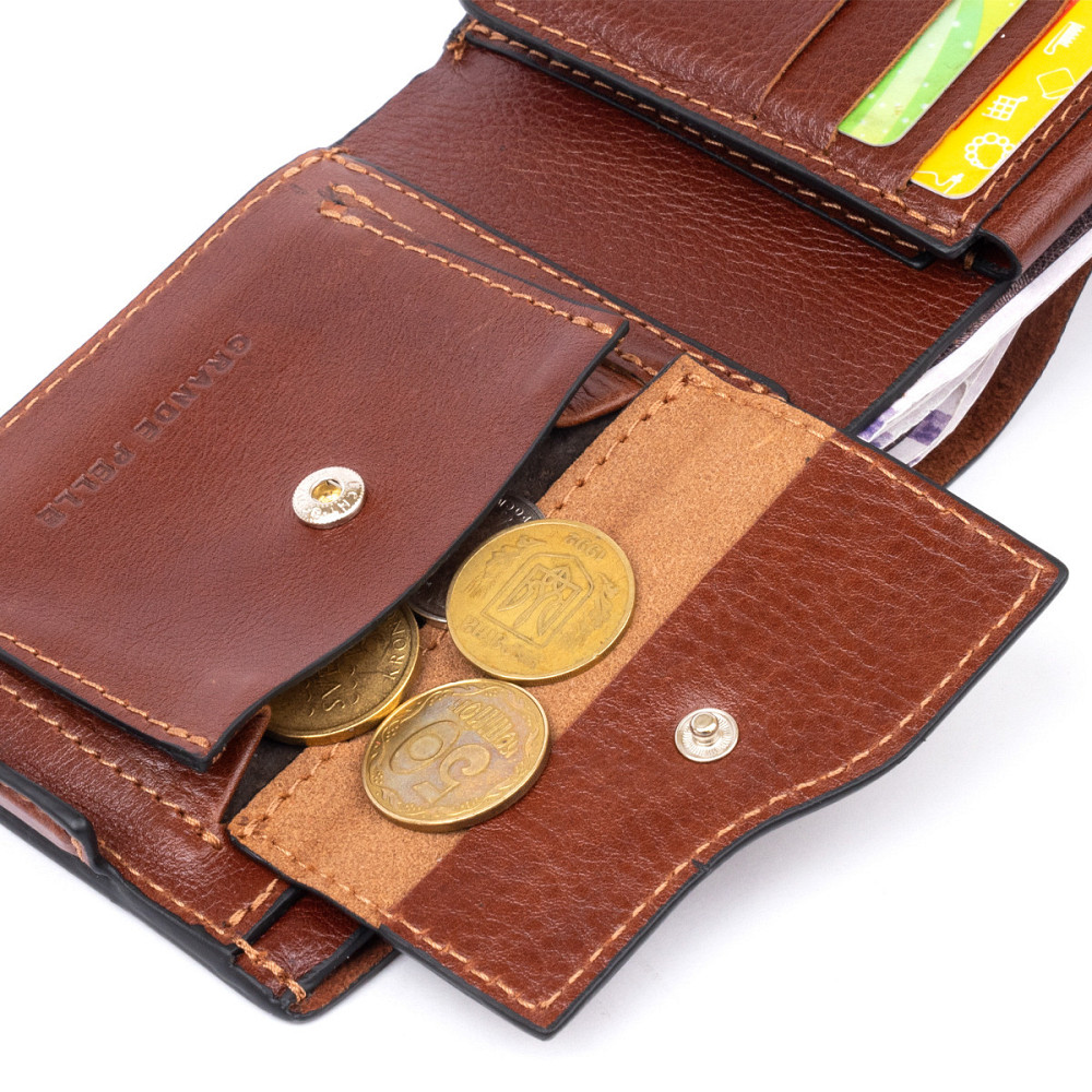 Портмоне горизонтальное Amico на магните на два отделения (GRANDE PELLE) Киев - изображение 1