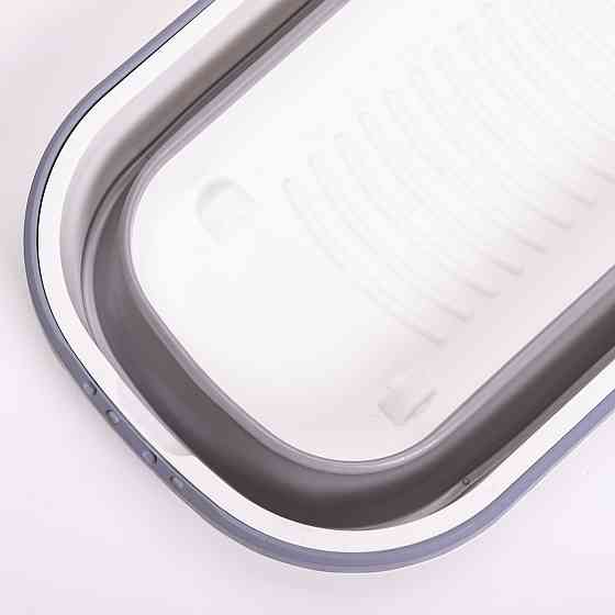 Household Складне відро-таз із пластику з силіконовими вставками для дому, дачі та подорожей HP Коломыя