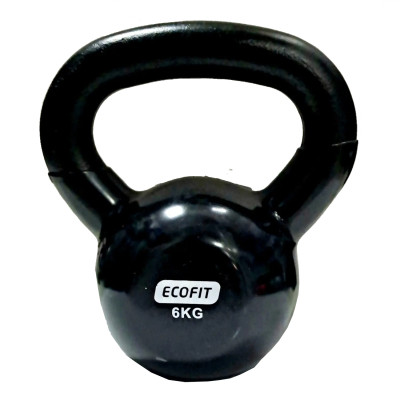 Гиря Ecofit MD2201 6кг PVC+Iron (23689) Вінниця - фото 1
