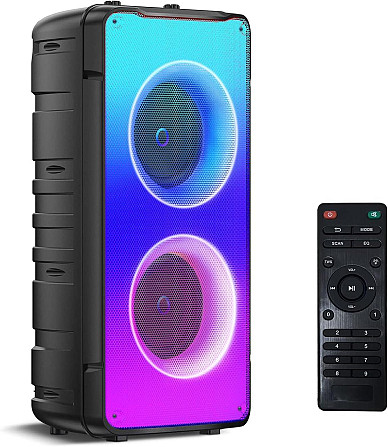 Колонка Bluetooth портативна бездротова стереоколонка 60 Вт з підсвіткою, TWS, FM-радіо, еквалайзеро Київ - фото 1