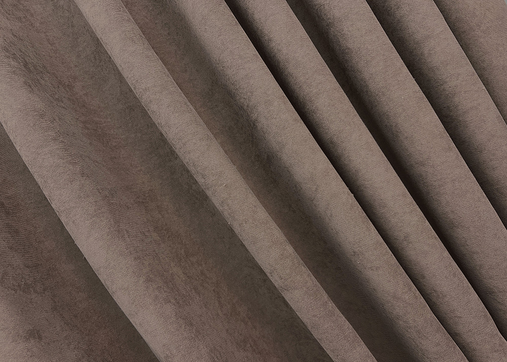 Шторна тканина мікровелюр Petek YL колір кавовий 2015ш Київ - фото 1