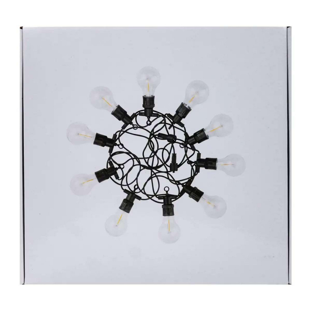 Гирлянда уличная в стиле ретро светодиодная мультиколор S14 на 10 LED ламп длиной 5 метров S14ML Киев - изображение 10