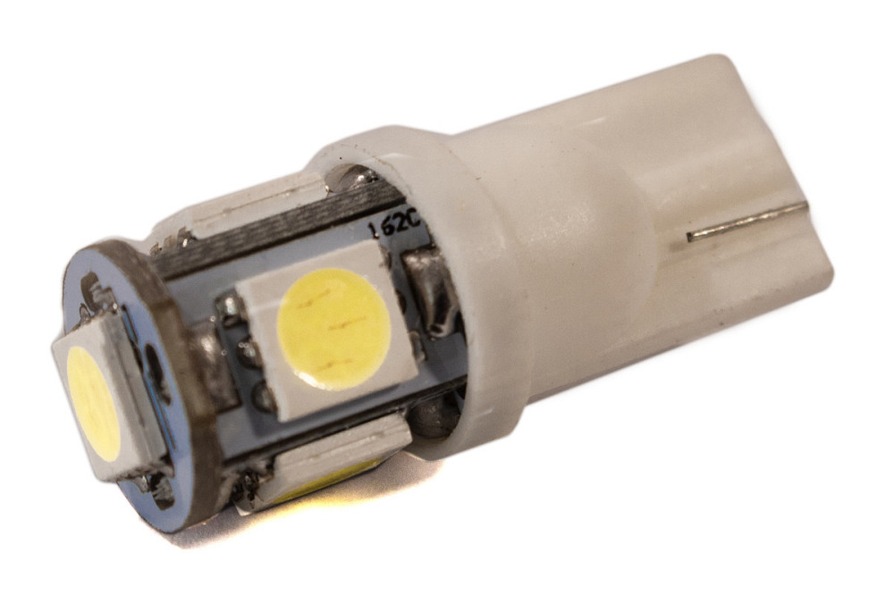 Светодиодная лампа AllLight T10 5 диодов W2,1x9,5d 24V WHITE Харьков - изображение 1