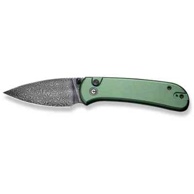 Ніж Civivi Qubit, Green Aluminum, Damascus (C22030E-DS1) Вінниця