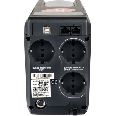 Пристрій безперебійного живлення Powercom IMP-825AP Schuko Вінниця - фото 3