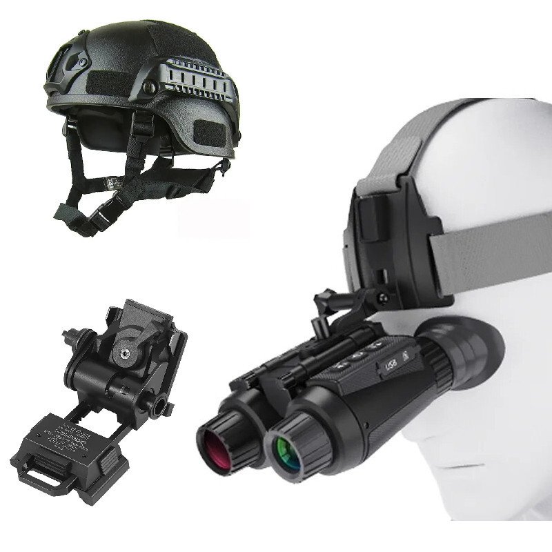 Бинокуляры ночного видения NV8300 HD 4K (до 500м) + шлем (ABS пластик) + крепление FMA L4G24 + карта 64Гб Винница - изображение 1