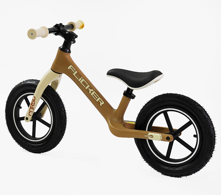 Велобіг Corso 12` нейлонова рама нейлонова вилка надувні колеса Коричневий (FL-0879-75) Чернигов - изображение 3