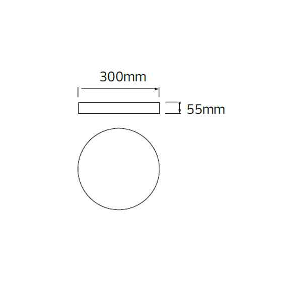 Светильник накладной   HAZEL-24 3CCT" 24W   черний Одеса