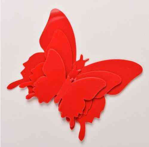 Червоні метелики для дому - 12шт. Київ