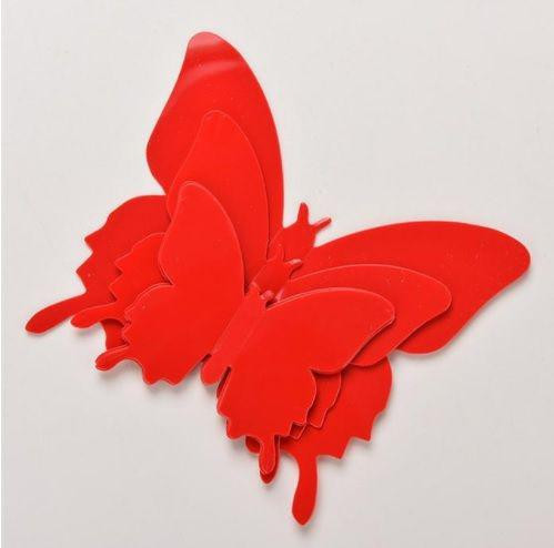Красные бабочки для дома - 12шт. Киев - изображение 5