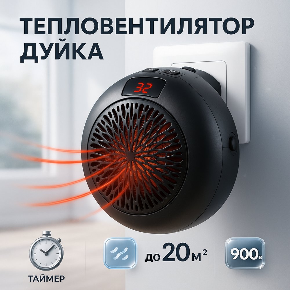 Обогреватель для частного дома Wonder, Обогреватель с вентилятором 2 квт, Бытовой тепловентилятор 2 квт ZF-88 Львов - изображение 17