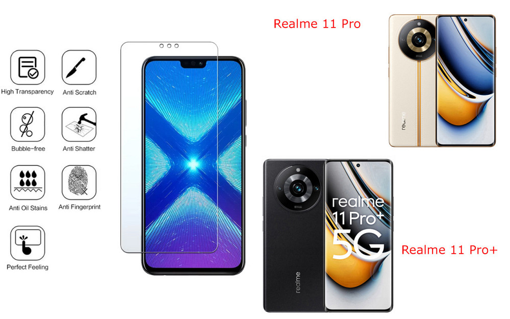 Защитное стекло NeoGlass для Realme 11 Pro, Realme 11 Pro+ – ультрапрозрачное и устойчивое Киев - изображение 4